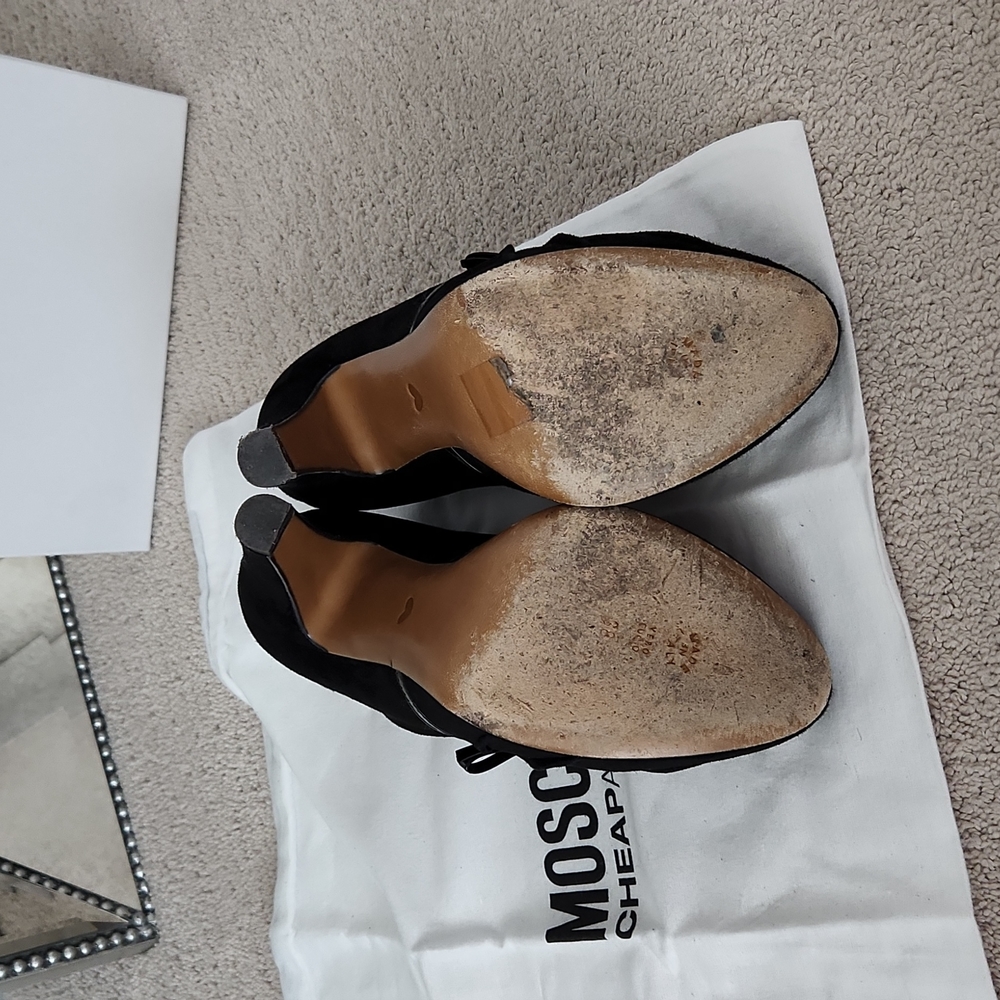 Moschino Black Suede Booties ๐ค - Picture 6 of 7
